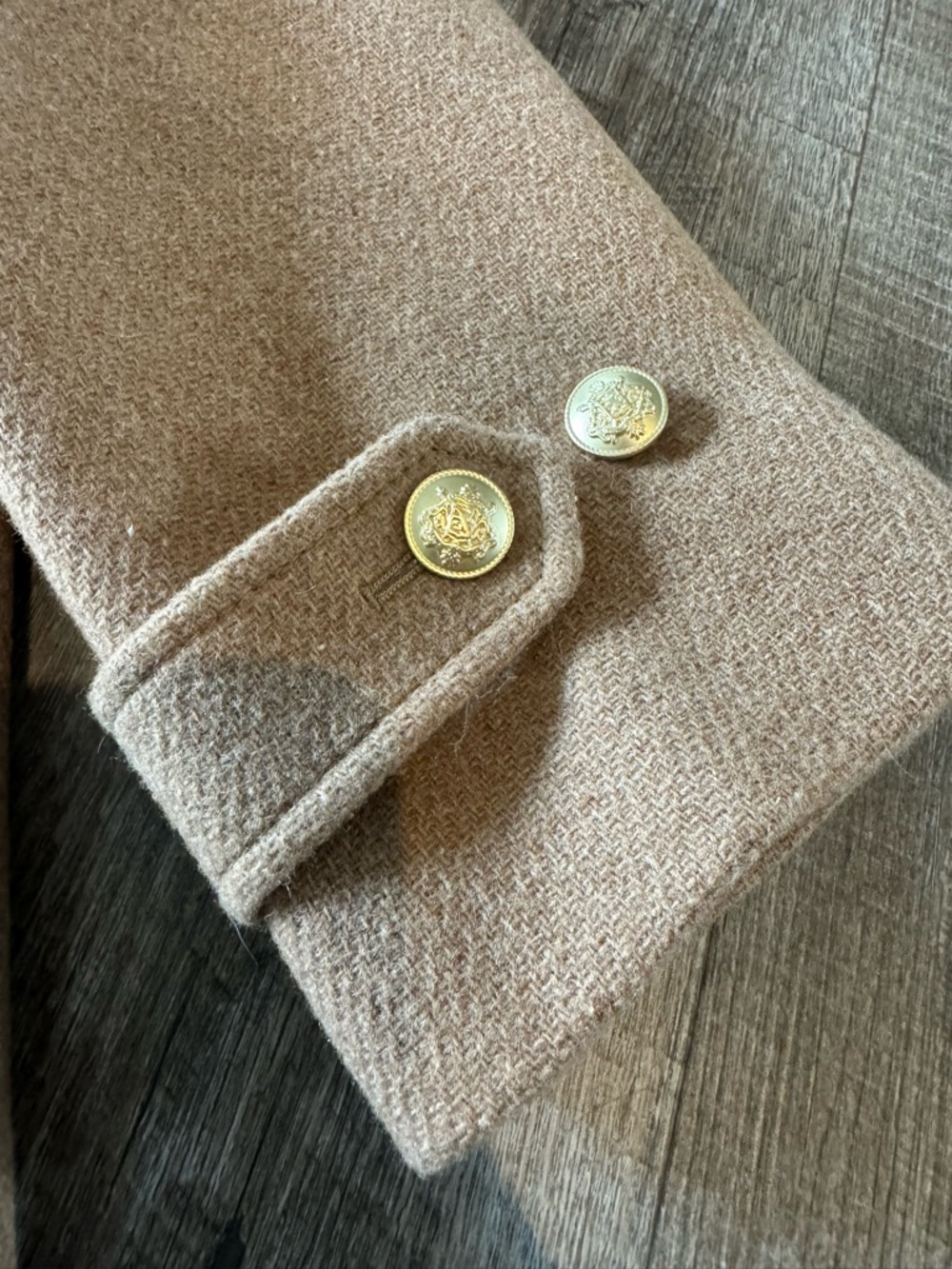 J. Crew Camel Toscana Stadium Coat Italian Wool Blend - Picture 7 of 10
